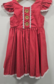 Twirling Red Party Dress - Luna Bella Designs