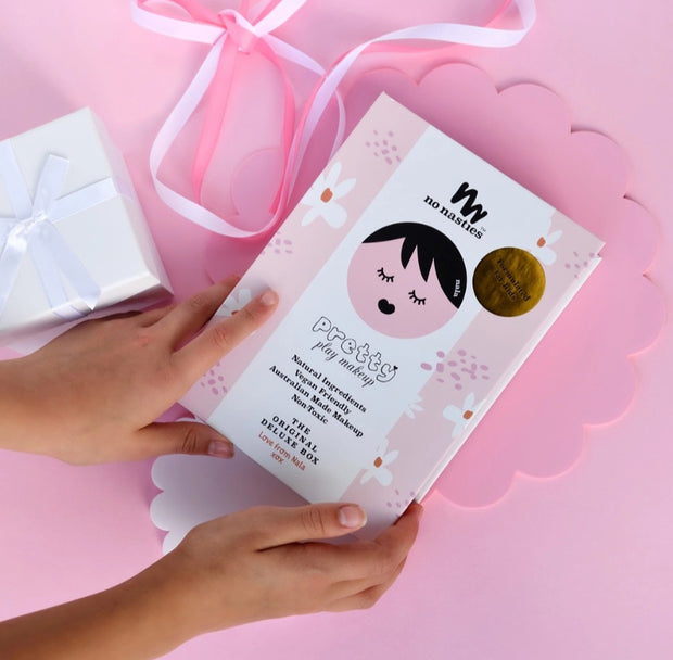 The World's Best Selling Natural Kids Makeup - Nala Kids Natural Pressed Powder Pink Makeup Palette Kit - accessories - Luna Bella Designs