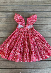 Hummingbird Dress - Blossom Red - Luna Bella Designs