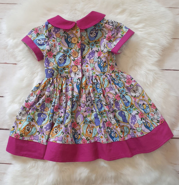 Handmade - Bluey Dress - Luna Bella Designs