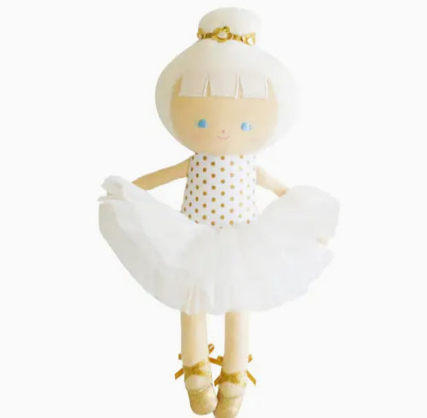 Alimrose Doll- Baby Ballerina Doll gold spot - Luna Bella Designs