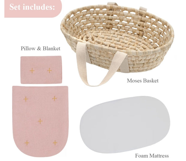 Moses Doll carry basket - Luna Bella Designs