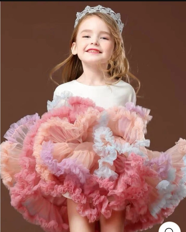 Rainbow petticoat tutu skirt - Luna Bella Designs